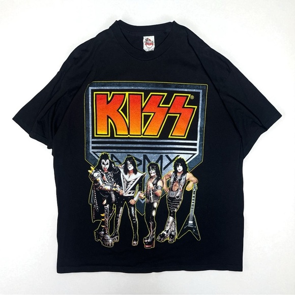 Kiss Band T Shirt XL Black Alstyle Y2K 2000s Licensed Rock Graphic Tee - Picture 1 of 7